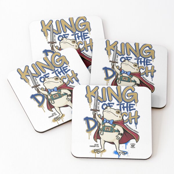 Item preview, King of the Ditch Frog Streetwear Art designed and sold by Sanctum Cosmos.