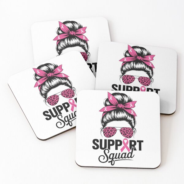 Item preview, Breast Cancer Awareness Support Squad Messy Bun designed and sold by Moon-Ape.