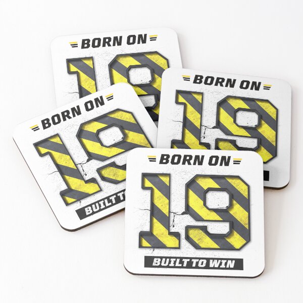 Item preview, Born on 19 Built to Win – Birthday Number 19 Shirt, Winning Mindset Design, Bold Grunge Streetwear designed and sold by amareshdas008.