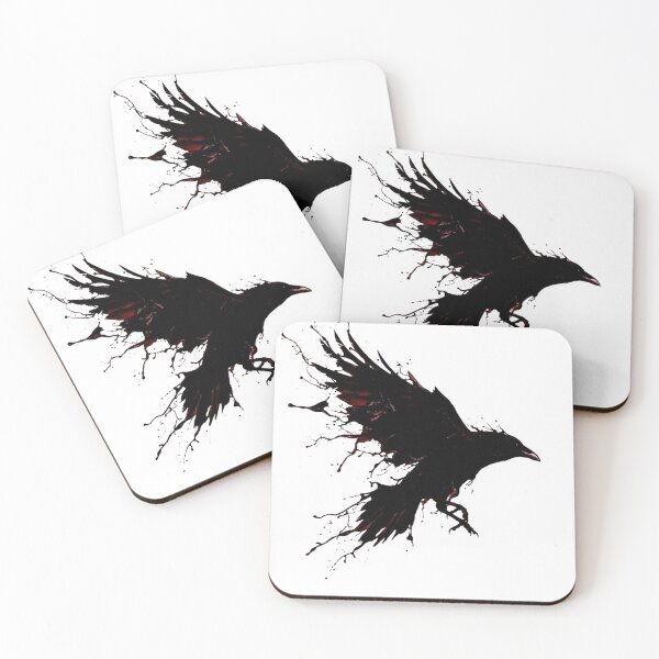 Item preview, Neon Chaos Crow - High Contrast Surreal Splatter Art designed and sold by YourStoreZero.