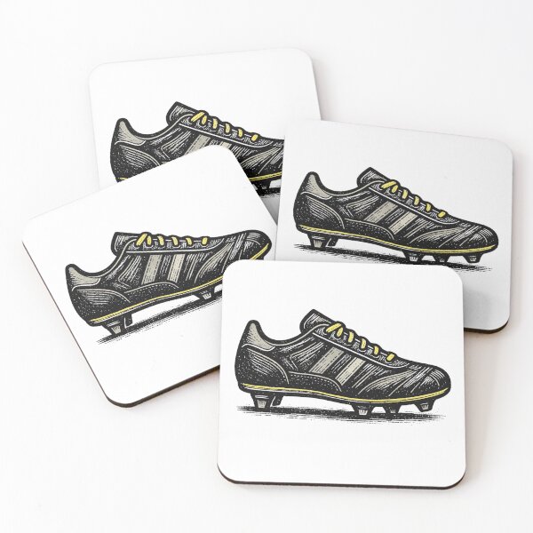 Item preview, Classic football boot in vintage linocut style designed and sold by AdCoL.