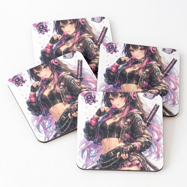 Item preview, Sweet Cyber Catgirl – Neon Lollipop Dreams designed and sold by AnimDream .