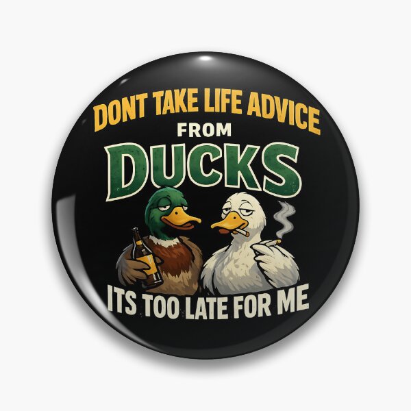 Artikelvorschau, Lass dir von Enten keine Lebensratschläge geben! Lustiges, sarkastisches Enten-Design entworfen und verkauft von TeeTimeTreasure.