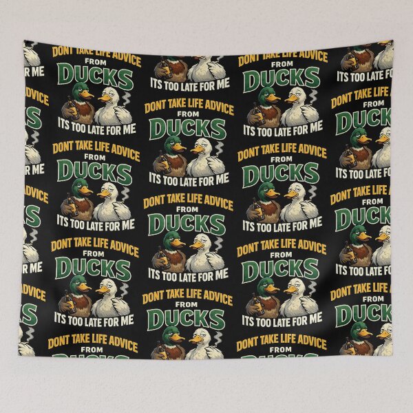 Item preview, Dont Take Life Advice From Ducks Funny Sarcastic Duck Design designed and sold by TeeTimeTreasure.