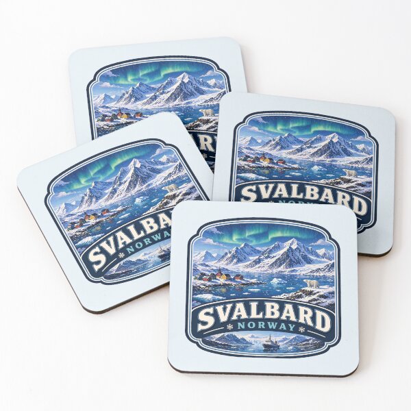 Item preview, Svalbard, Norway - Arctic Mountains, Polar Bear, Northern Lights designed and sold by Myra365Art.