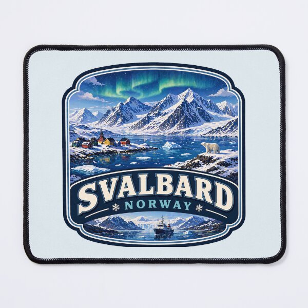 Item preview, Svalbard, Norway - Arctic Mountains, Polar Bear, Northern Lights designed and sold by Myra365Art.