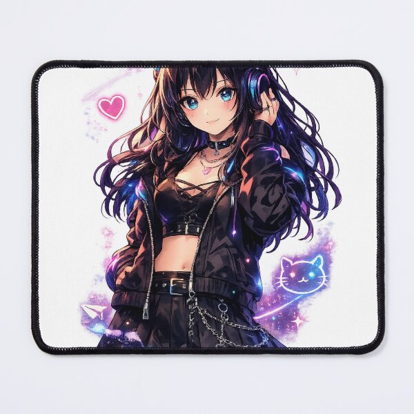 Item preview, Neon E-Girl Anime – Cyberpunk Glow Aesthetic designed and sold by AnimDream .