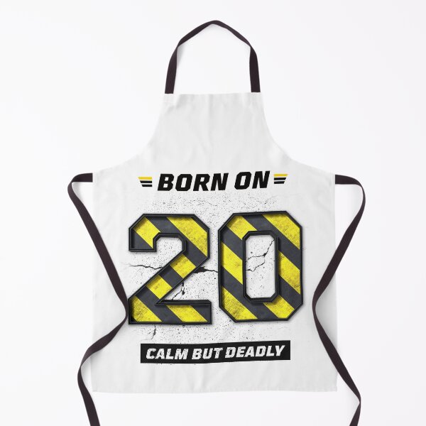 Item preview, Born on 20 Calm But Deadly – Birthday Number 20 Shirt, Silent Strength Design, Bold Grunge Streetwear designed and sold by amareshdas008.