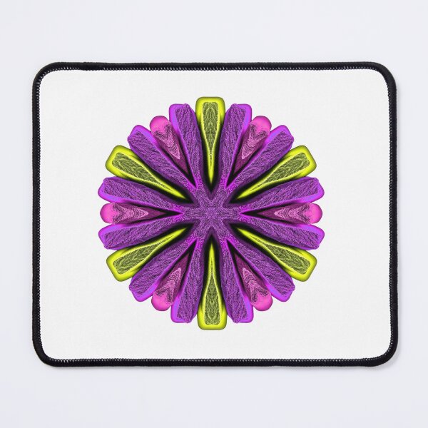 Item preview, Vibrant Purple and Yellow Neon Mandala Art designed and sold by blacK1982White.