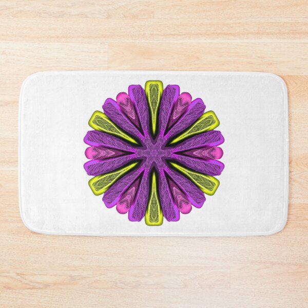 Item preview, Vibrant Purple and Yellow Neon Mandala Art designed and sold by blacK1982White.