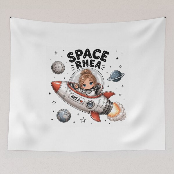 Item preview, Rhea blasts off into space! designed and sold by TheTylerFamilyWay.