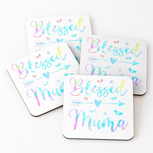 Item preview, Blessed Mama Cute Mom Butterfly Flower Mother's Day T-Shirt designed and sold by RKdrawings.