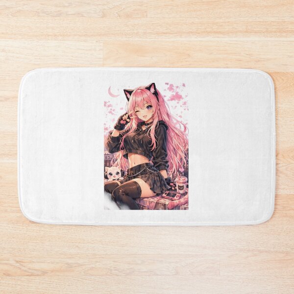 Item preview, Pink Hair Anime Girl Aesthetic Pastel Waifu Cute Digital Art designed and sold by AnimDream .