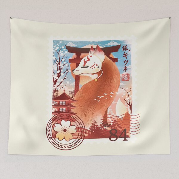 Item preview, Kitsune Mail Stamp designed and sold by Dan Elijah Fajardo.