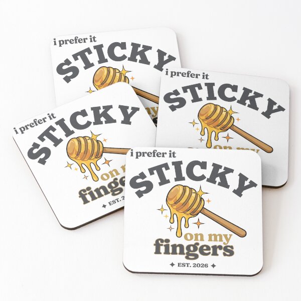 Item preview, I Prefer It Sticky On My Fingers - Funny Sassy Y2K Honey Quote designed and sold by P2P-paotopao.