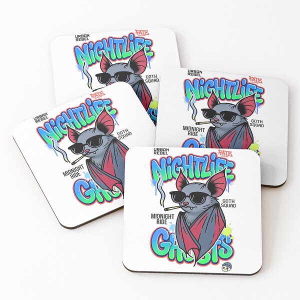 Item preview, Cool Bat Nightlife Streetwear Graffiti Aesthetic designed and sold by Sanctum Cosmos.