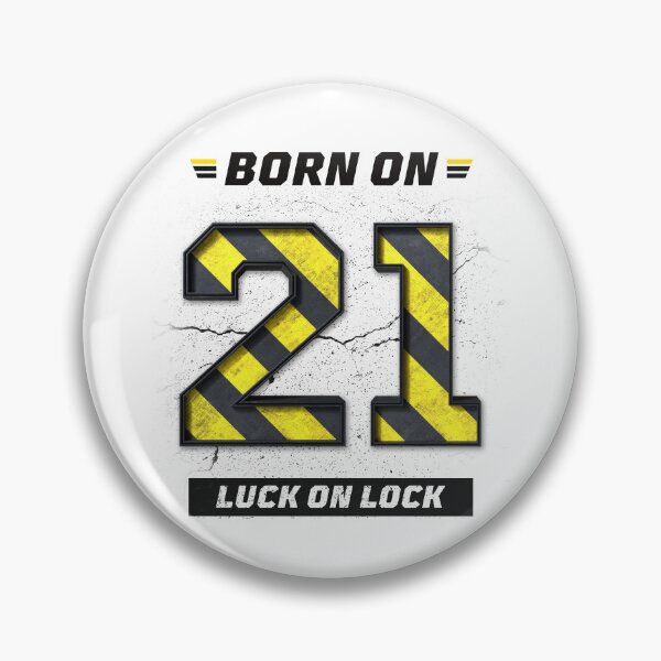 Item preview, 21st Birthday Shirt – Luck on Lock, Born in 21, Lucky Mindset Grunge Streetwear Design designed and sold by amareshdas008.