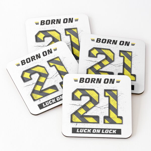 Item preview, 21st Birthday Shirt – Luck on Lock, Born in 21, Lucky Mindset Grunge Streetwear Design designed and sold by amareshdas008.