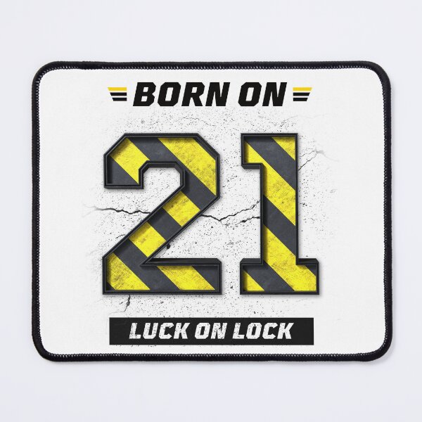 Item preview, 21st Birthday Shirt – Luck on Lock, Born in 21, Lucky Mindset Grunge Streetwear Design designed and sold by amareshdas008.
