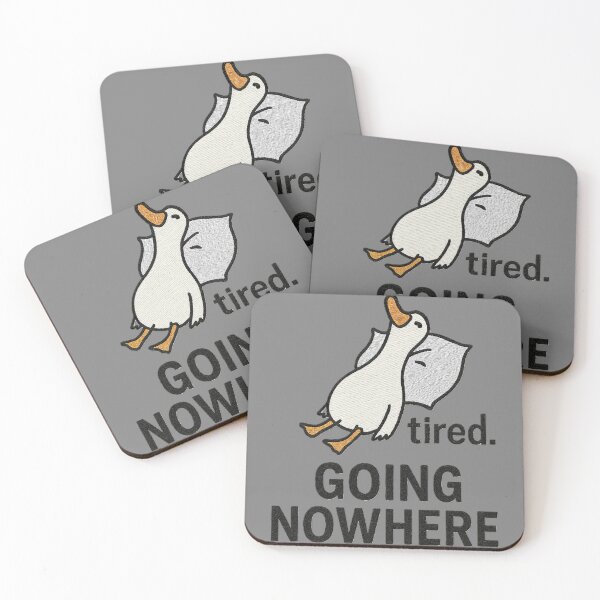 Item preview, Tired Going Nowhere Cute Sleeping Duck Funny Lazy Animal Shirt designed and sold by Negisandeep studio.