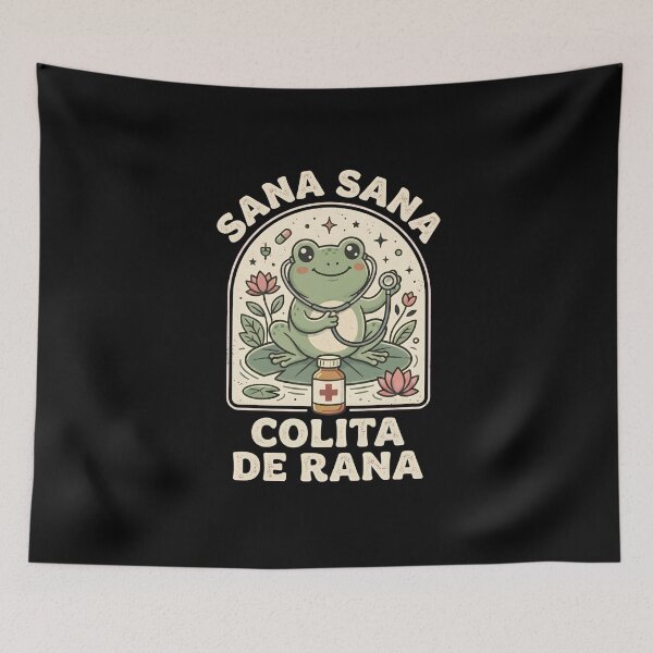Item preview, Sana Sana Colita De Rana Cute Frog designed and sold by dudelinart.