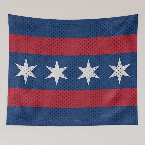Item preview, Chicago Flag Baseball Jersey Mesh Edition designed and sold by Cestus.
