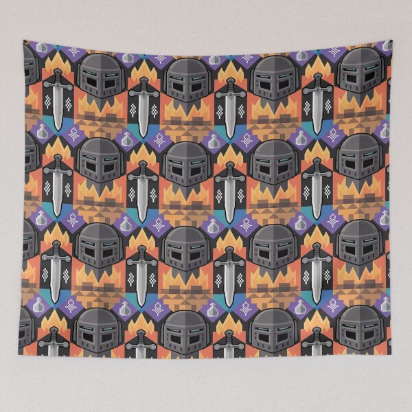 Item preview, Medieval Knight Quest Seamless Pattern Fantasy Gamer T-Shirt designed and sold by MerchlyMike.