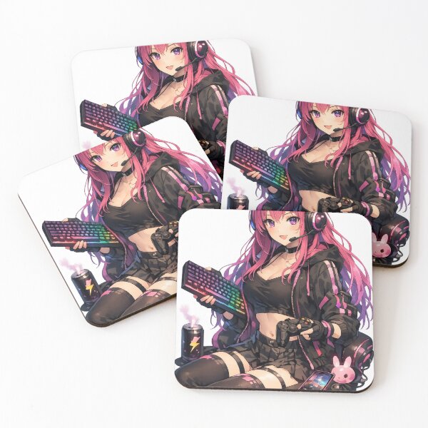 Item preview, Anime Gamer Girl RGB Aesthetic designed and sold by AnimDream .
