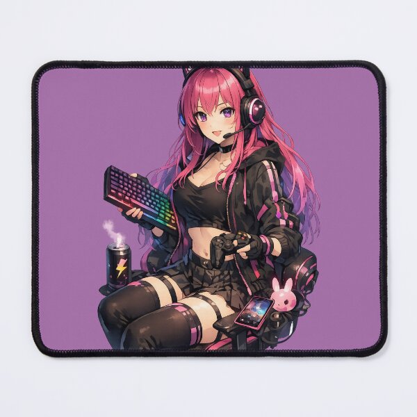 Item preview, Anime Gamer Girl RGB Aesthetic designed and sold by AnimDream .