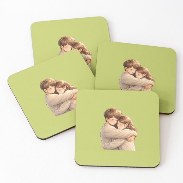 Item preview, Romantic Hug Illustration – Warm Couple Embrace Art, Soft Aesthetic Love Design for Valentine’s Day designed and sold by KalaPXL.