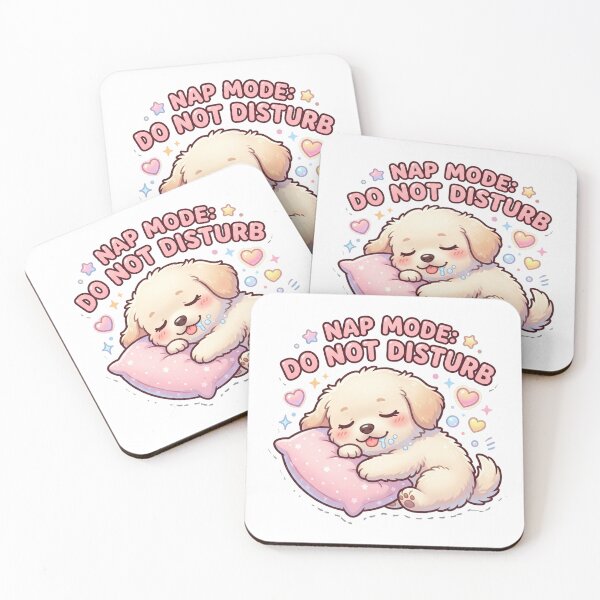 Item preview, Nap Mode Do Not Disturb Cute Sleeping Puppy Kawaii Dog Meme  designed and sold by VeltriX Store.