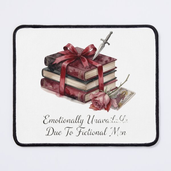 Item preview,  Emotionally Unavailable Due To Fictional Men — BookTok Romance Reader Tee designed and sold by kosimazaki.