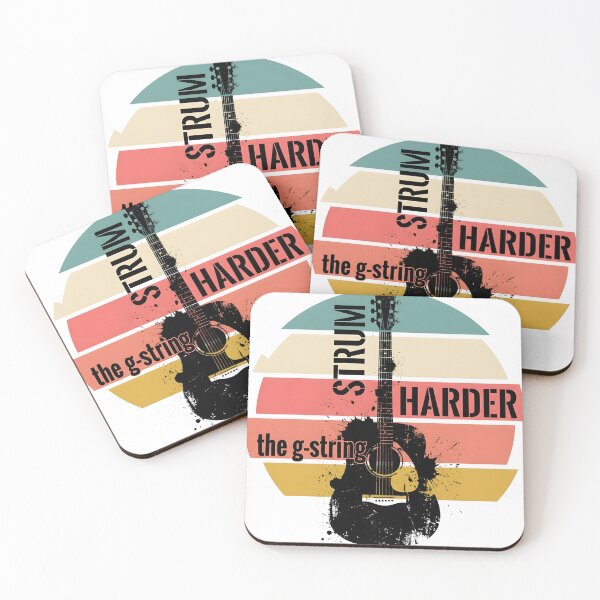 Item preview, Strum Harder The G-String - Funny Retro Sunset Guitarist Pun designed and sold by P2P-paotopao.