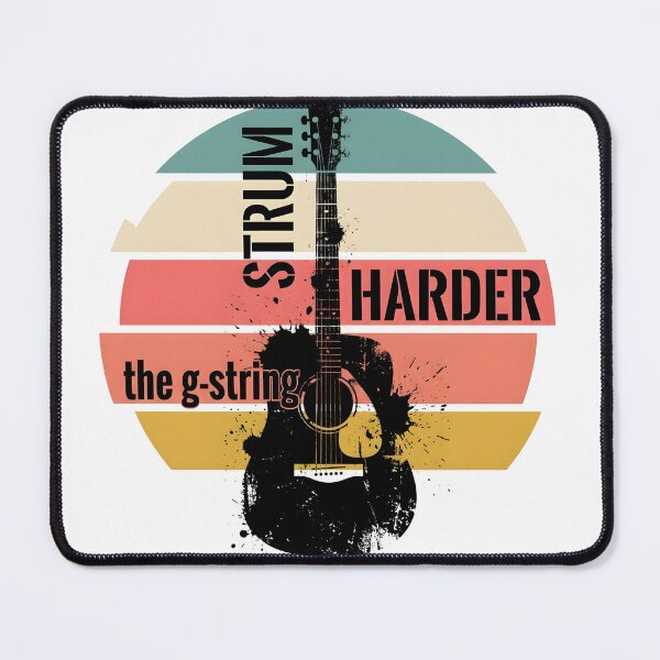 Item preview, Strum Harder The G-String - Funny Retro Sunset Guitarist Pun designed and sold by P2P-paotopao.