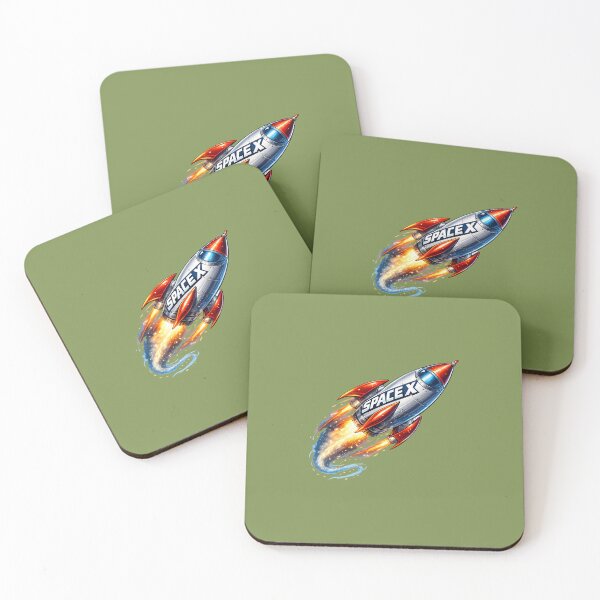 Item preview, SpaceX Style Rocket Launch Illustration | Retro Space Rocket Art | Futuristic Space Travel Design. designed and sold by KalaPXL.