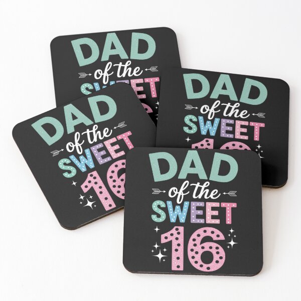 Item preview, Dad Of The Sweet 16 Sixteen Parents Matching Family B-Day designed and sold by Moon-Ape.