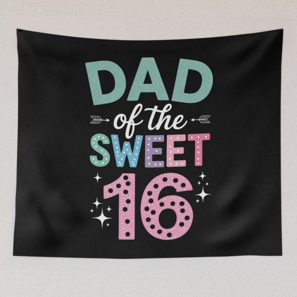 Item preview, Dad Of The Sweet 16 Sixteen Parents Matching Family B-Day designed and sold by Moon-Ape.