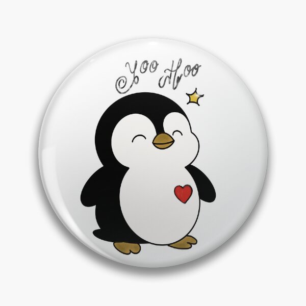 Item preview, Cute Yoo Hoo Penguin Digital Illustration designed and sold by Senorona.