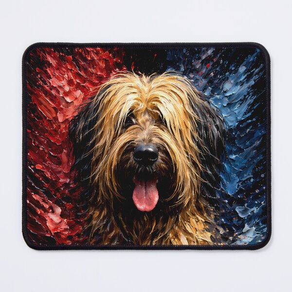 Item preview, Briard Color Explosion Dog Art designed and sold by Vista Atelier.