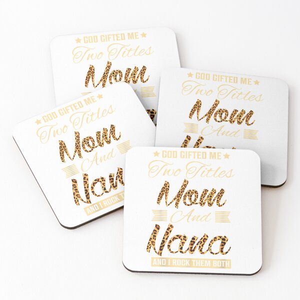 Item preview, God Gifted Me Two Titles Mom Nana Leopard Mother's Day T-Shirt designed and sold by KTY-NUSS.