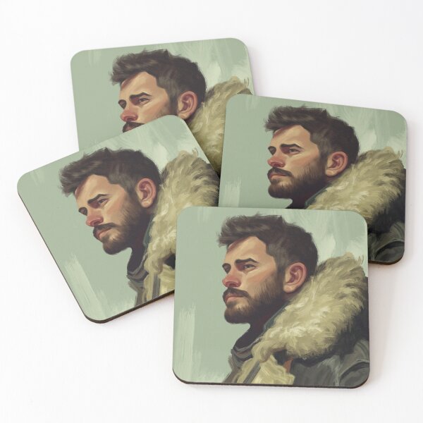 Item preview, Sketch of a Rugged Man in Fur Coat Gay  designed and sold by he-art-beats.