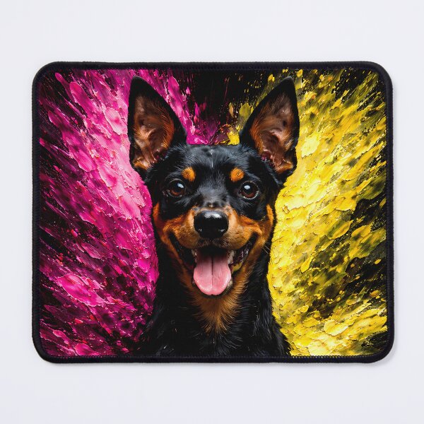 Item preview, Miniature Pinscher Color Explosion Art designed and sold by Vista Atelier.