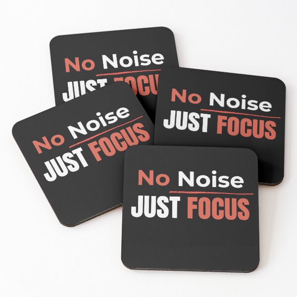 Item preview, No Noise Just Focus T-Shirt | Minimal Motivation Quote Design designed and sold by Pure Focus.