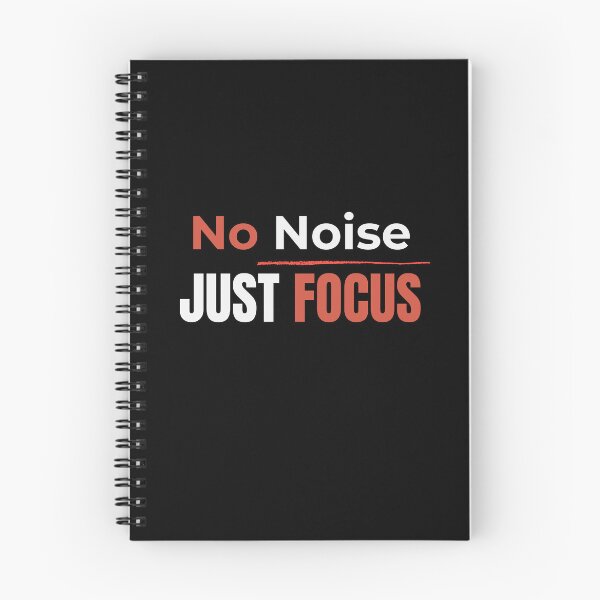 Item preview, No Noise Just Focus T-Shirt | Minimal Motivation Quote Design designed and sold by Pure Focus.