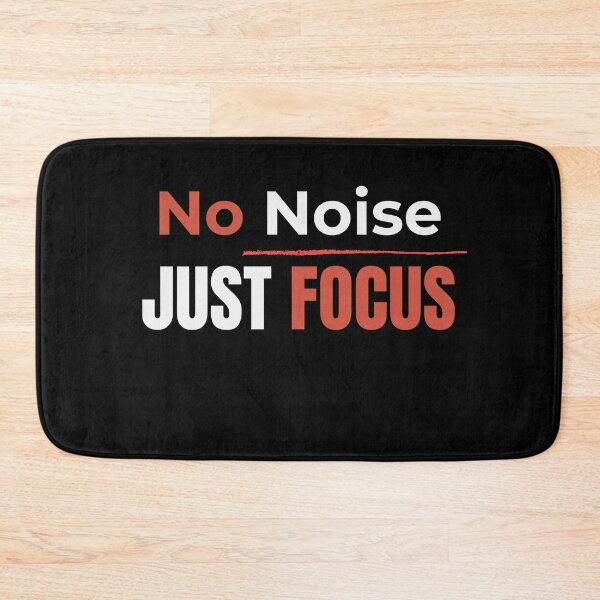 Item preview, No Noise Just Focus T-Shirt | Minimal Motivation Quote Design designed and sold by Pure Focus.