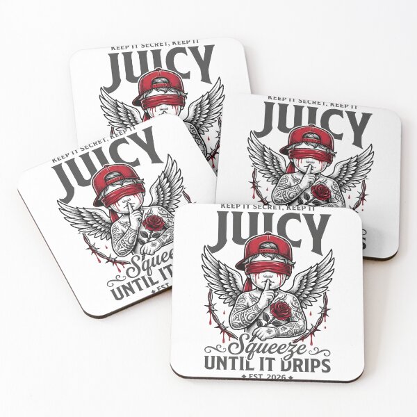 Item preview, Keep It Secret Keep It Juicy - Edgy Tattooed Angel Streetwear designed and sold by P2P-paotopao.