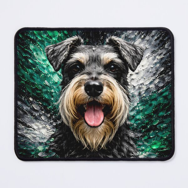 Item preview, Schnauzer Color Explosion Dog Art designed and sold by Vista Atelier.