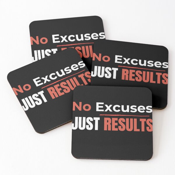 Item preview, No Excuses Just Results T-Shirt | Success Motivation Design designed and sold by Pure Focus.