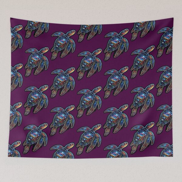 Item preview, Flying space themed turtle designed and sold by lucyinspace.