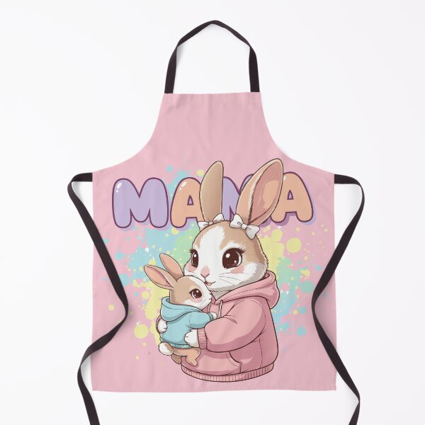 Item preview, Cute Mama Rabbit Hugging Baby Bunny Illustration designed and sold by Ahmed-khafagy.